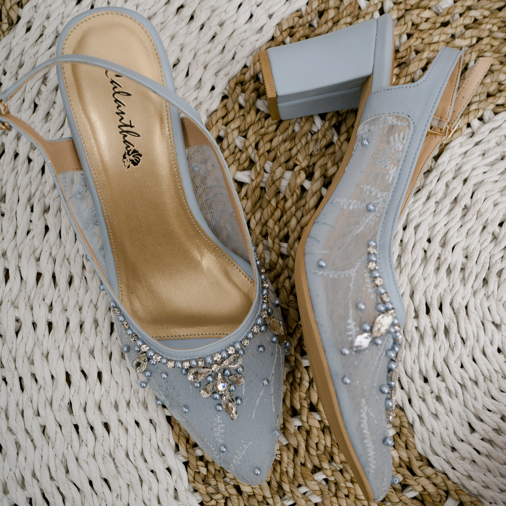 Deu_Calantha Wedding Shoes Sepatu Pesta Ankle Strap Vanesa 7 cm