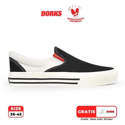 Image of Dorks Slip On X-Pass - Sepatu Sneakers Casual Pria Wanita Sepatu Sekolah Dorks