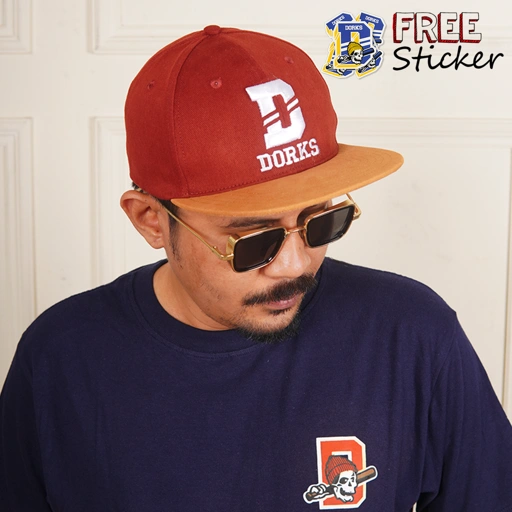 Image of DORKS - Topi Snapback Maroon | Topi hip hop original | Topi Premium Dewasa Pria / Wanita | Topi Casual