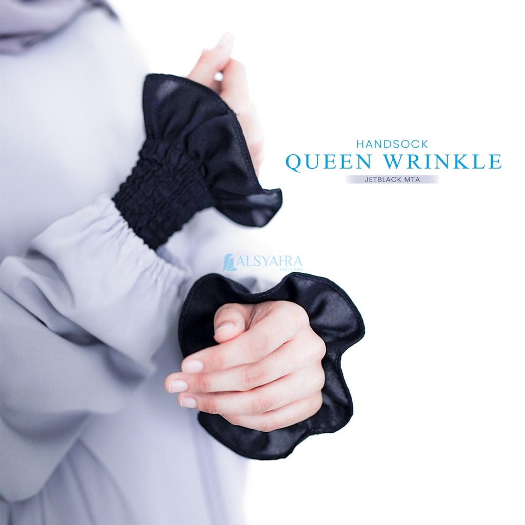 Alsyahra Exclusive Manset Handsock Queen Wrinkle Jetblack