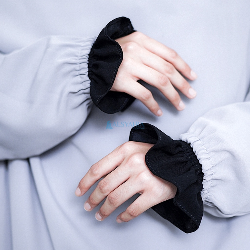 Alsyahra Exclusive Manset Handsock Queen Wrinkle Jetblack