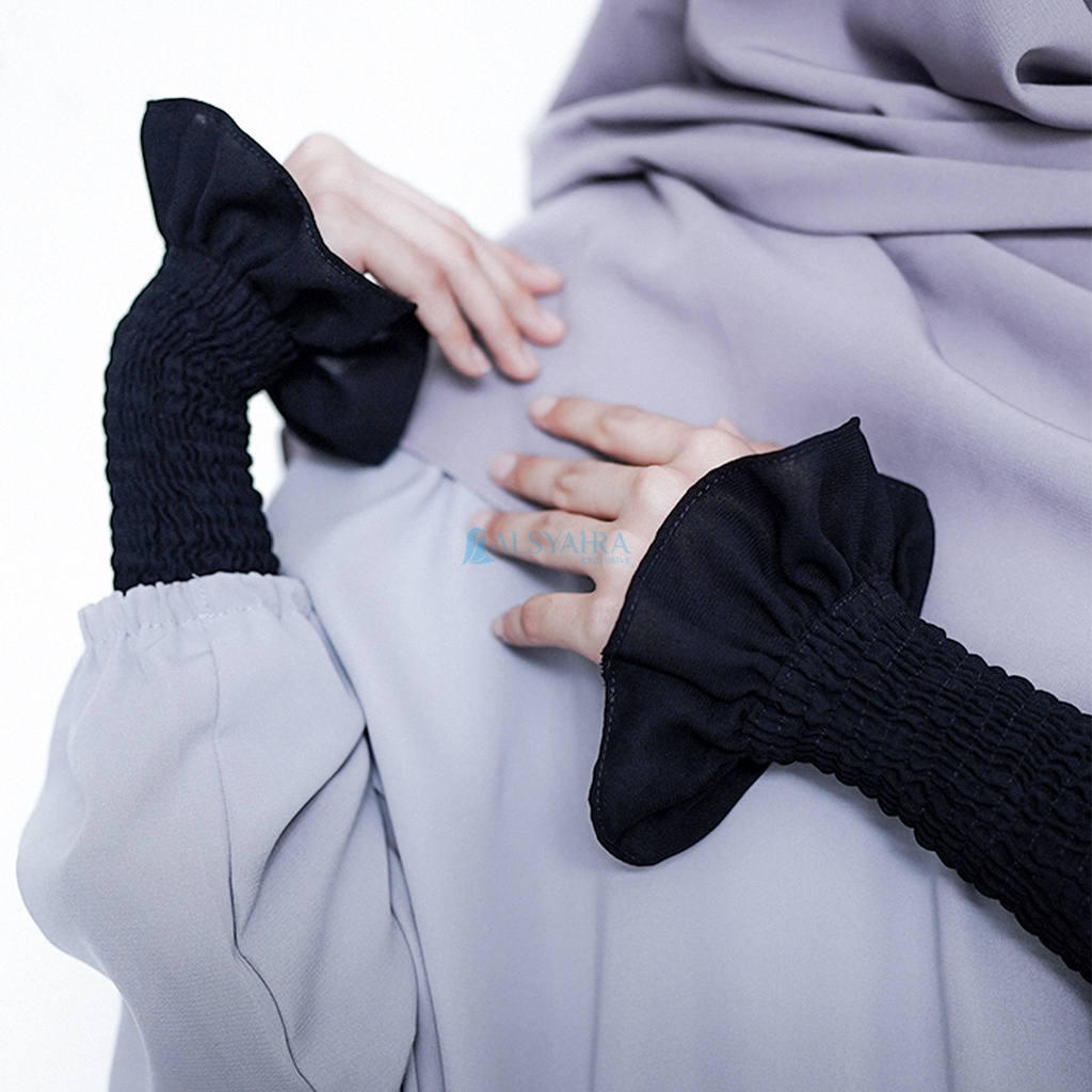 Alsyahra Exclusive Manset Handsock Queen Wrinkle Jetblack