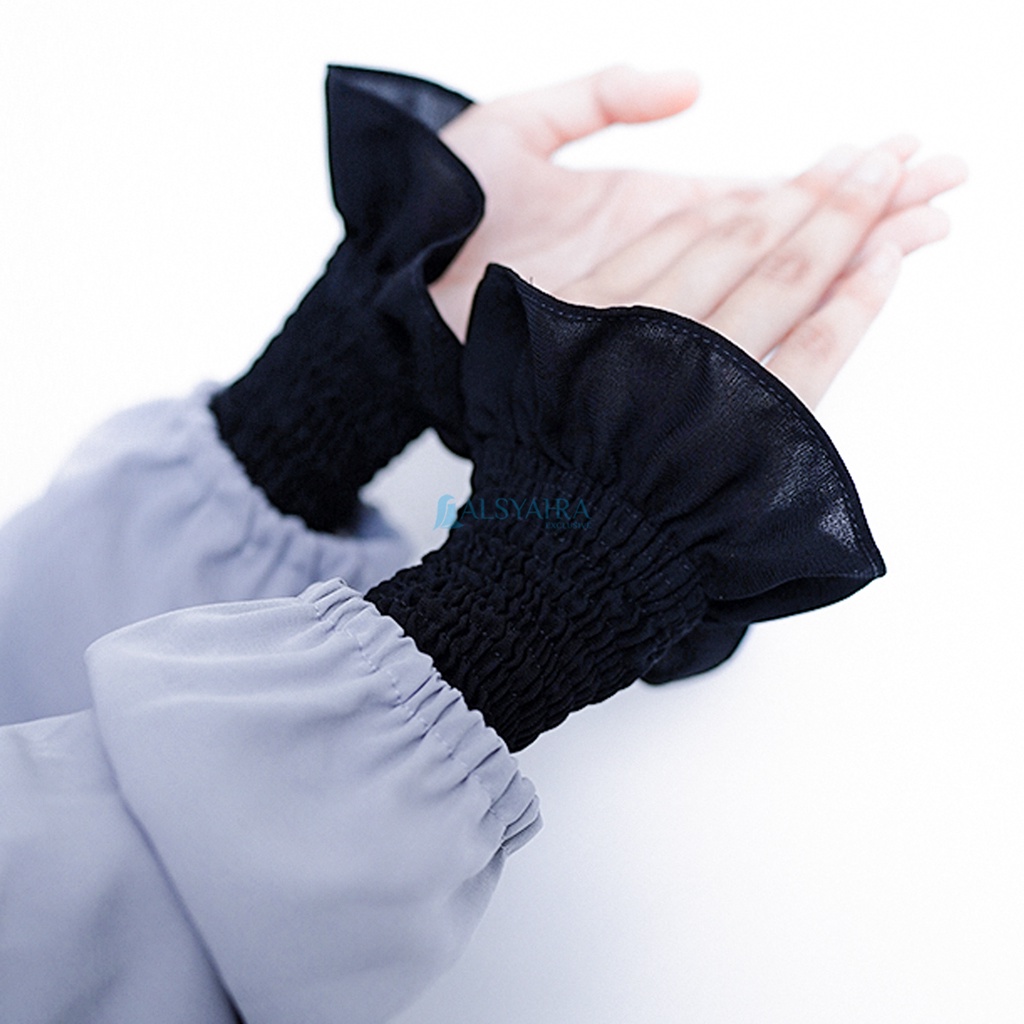 Alsyahra Exclusive Manset Handsock Queen Wrinkle Jetblack