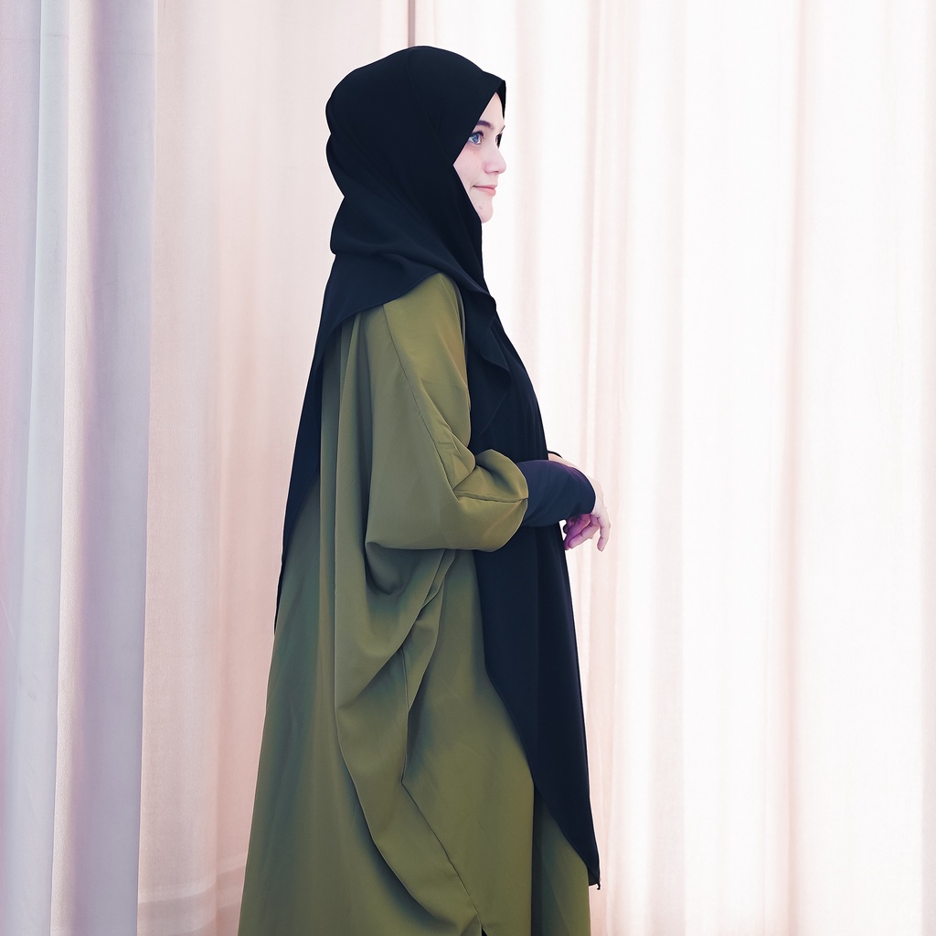 Alsyahra Exclusive Set Pashmina Syari Hafiza Cadar Jetblack
