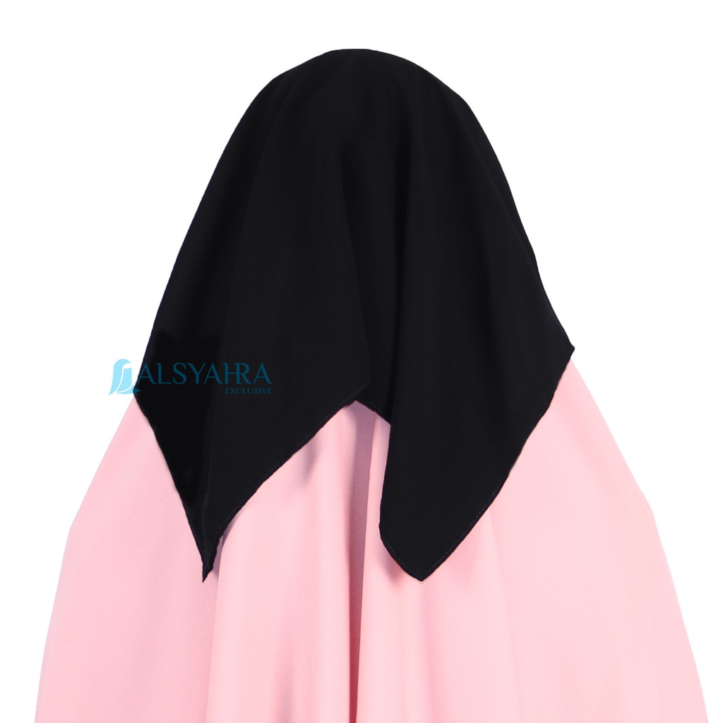 Niqab Egypt Sifon Jetblack Alsyahra Exclusive