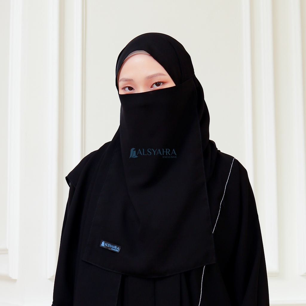 Alsyahra Exclusive - Cadar Tali Basic Sifon Silk Jetblack