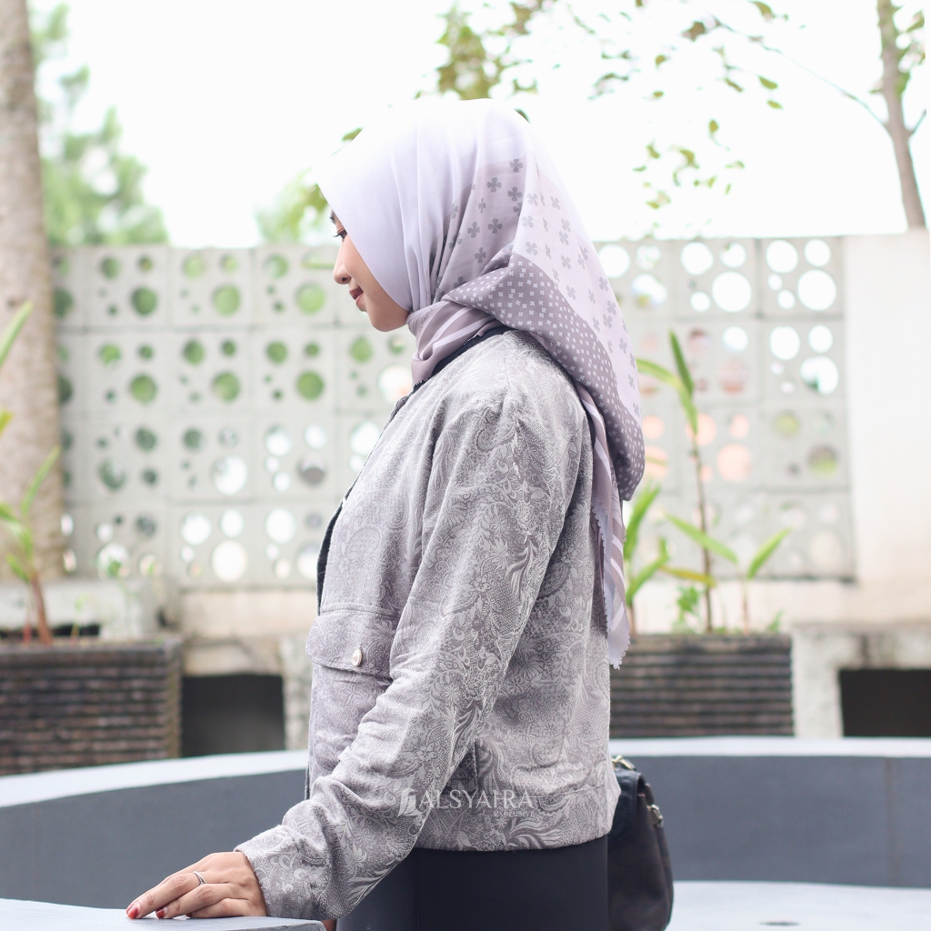 Alsyahra Exclusive - Blazer LaRicci Batik Outer Korean Premium Taupe Grey