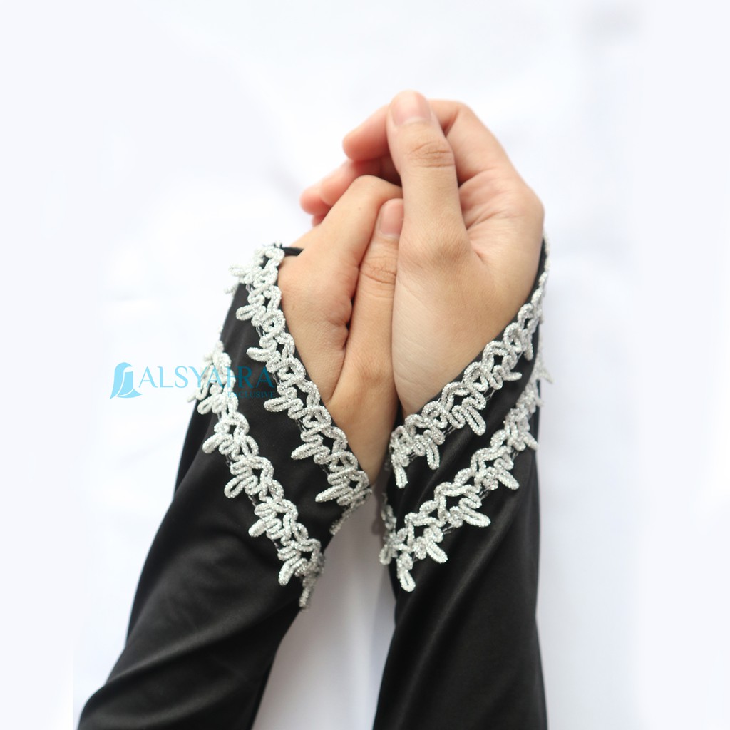 Alsyahra Exclusive Manset Handsock Cincin Motif Shajara Duo