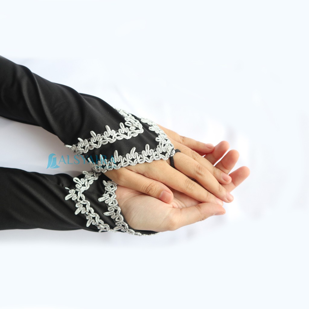 Alsyahra Exclusive Manset Handsock Cincin Motif Shajara Duo