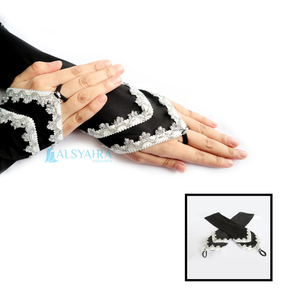 Alsyahra Exclusive Manset Handsock Cincin Motif Raaina Duo