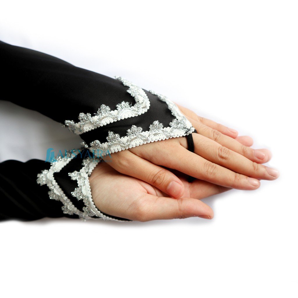 Alsyahra Exclusive Manset Handsock Cincin Motif Raaina Duo