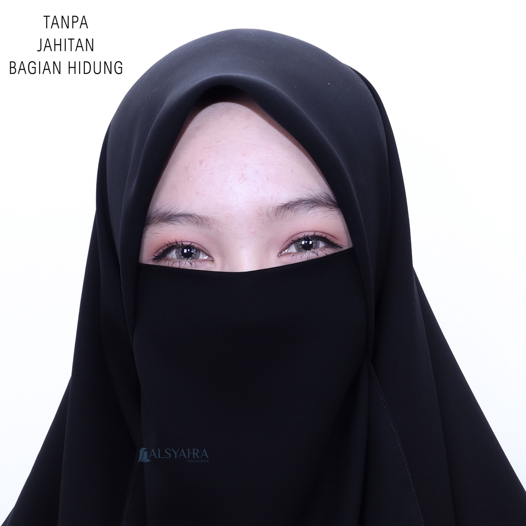 Alsyahra Exclusive - Cadar Tali Kiswah Stripe Sifon Silk Jetblack
