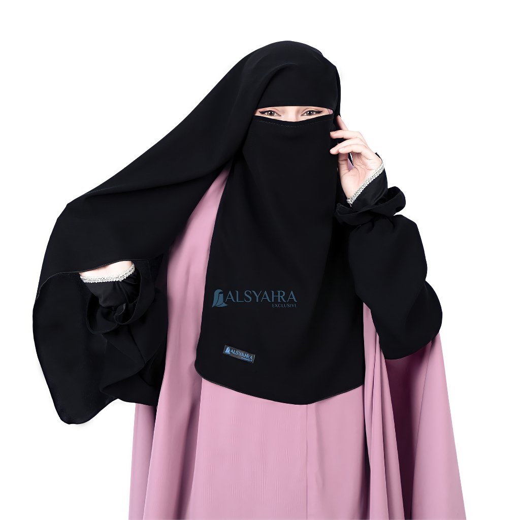 Alsyahra Exclusive - Niqab Yaman Jetblack Edition