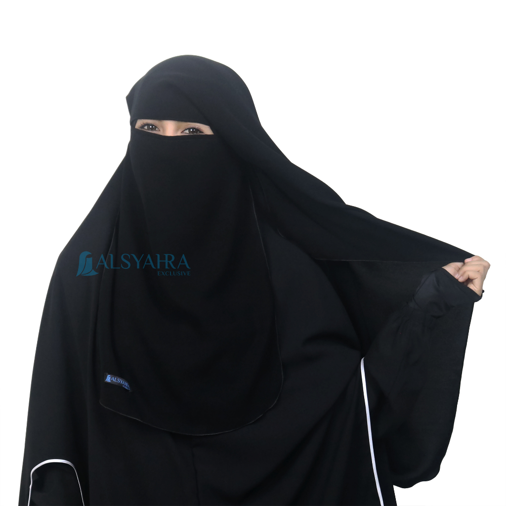 Alsyahra Exclusive - Niqab Yaman Jetblack Edition