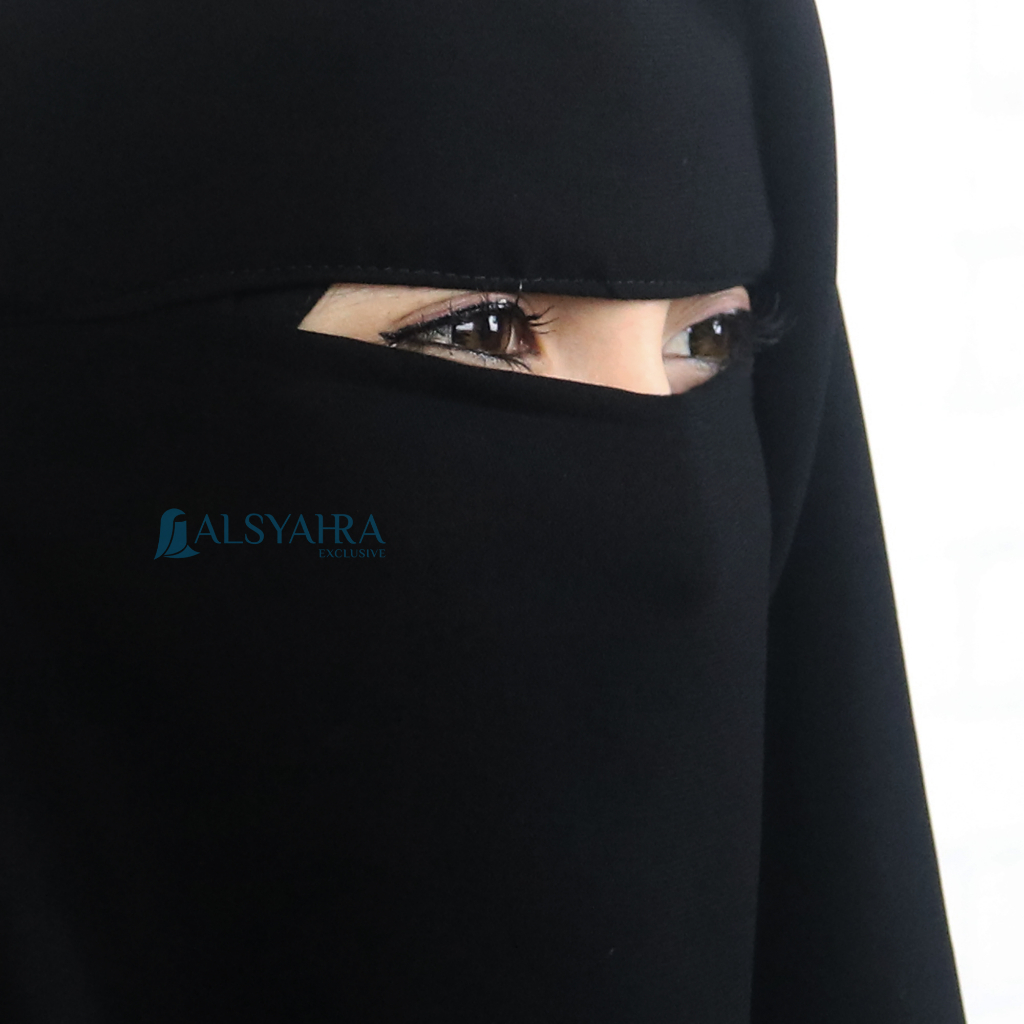Alsyahra Exclusive - Niqab Yaman Jetblack Edition