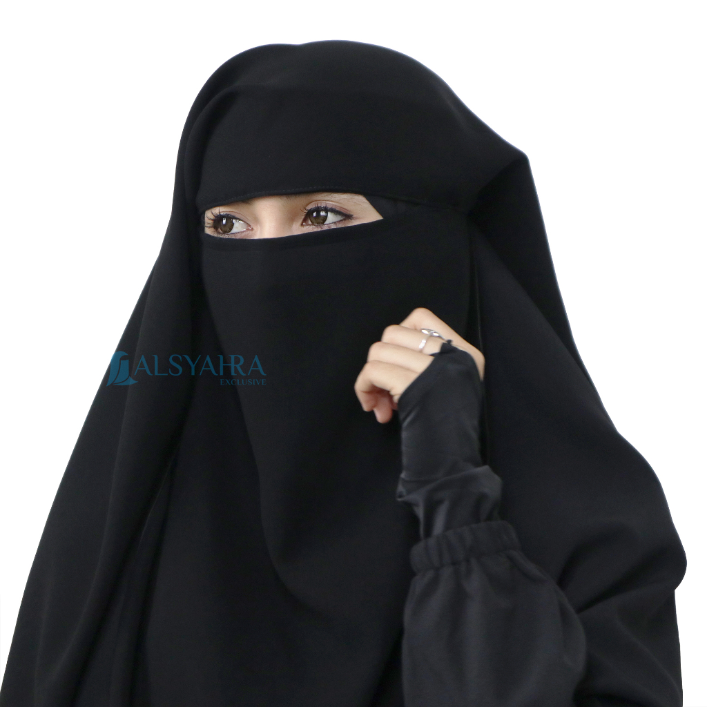 Alsyahra Exclusive - Niqab Yaman Jetblack Edition