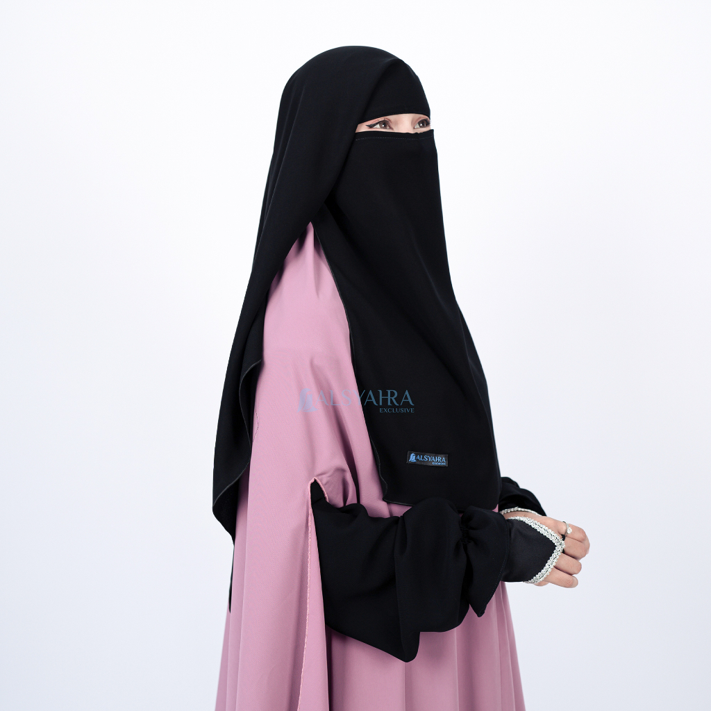 Alsyahra Exclusive - Niqab Yaman Jetblack Edition