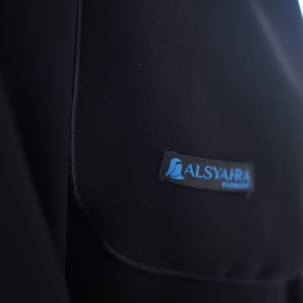 Alsyahra Exclusive - Cadar Tali Basic Soft Jetblack
