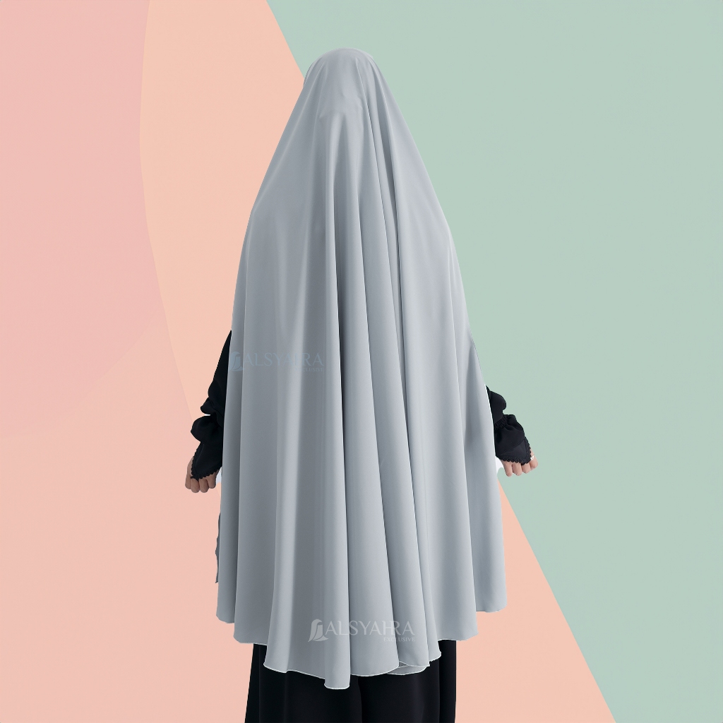 Alsyahra Exclusive - Set Khimar Syari Handsplit PAD Cadar Tali WF Premium